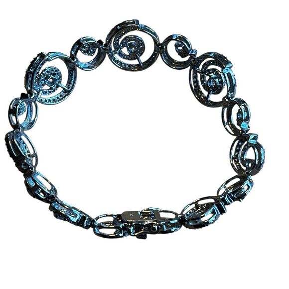 bracelet silver - 925 stamped see clasp and rhinestone for all occasions - Picture 4 of 8